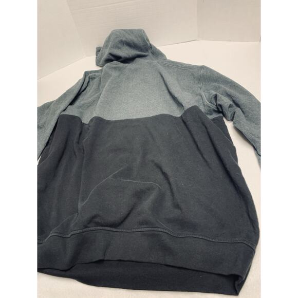2XL Adidas Hoodie Mens Black and Gray Sweatshirt Pullover Logo Drawstrings - Picture 10 of 11